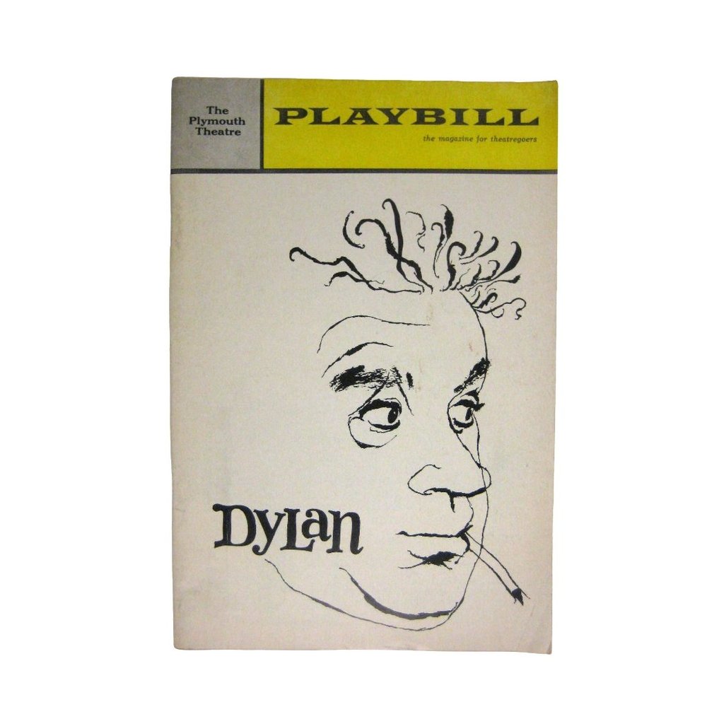 Dylan Playbill 1964 Alex Guinness Peter Glenville Sydney Michaels Kate Reid